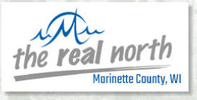 The Real North logo for Marinette County Wisconsin
